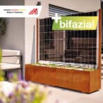 20207 – Solarpflanzkasten 420 400 Aluminium rost bifazial “premium line”_01